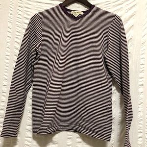 SALE Eddie Bauer Striped V-Neck Top